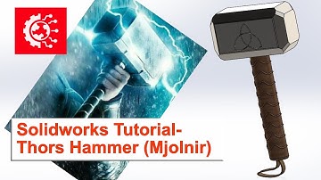 Solidworks 3D Modelling How To-  Model Thors Hammer (Mjolnir)