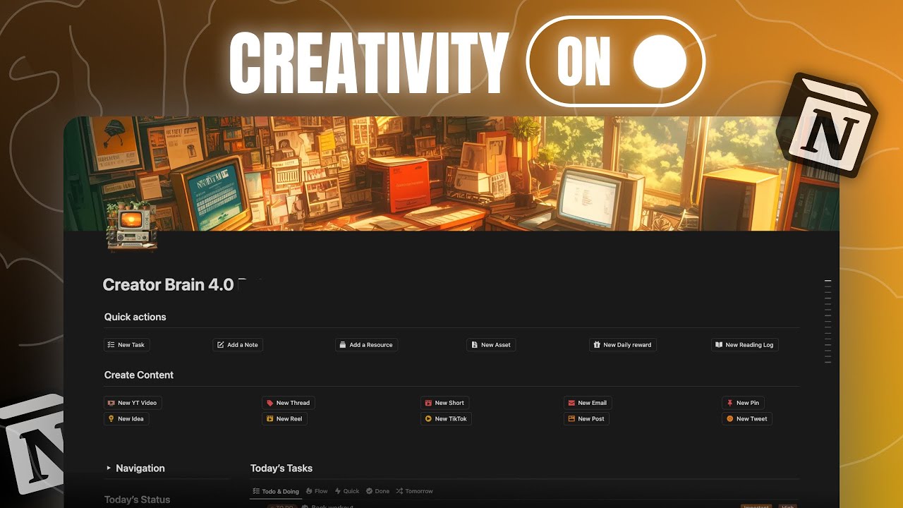 Creator Brain: The Notion Planner Every Content Creator Needs