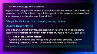 Resolving the Issue of Static Images Not Loading in Xcode iOS Emulator