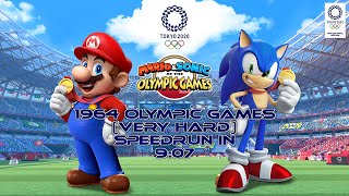Mario & Sonic at the Olympic Games Tokyo 2020 (Switch) ✪ 1964 Olympic Games (V.H) Speedrun in 9:07