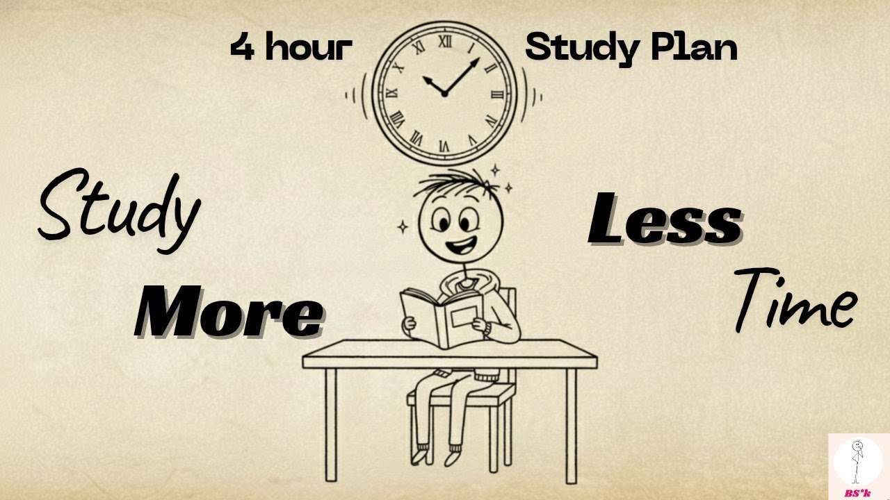 How To Study More In Less Time | Kam Samay Me Jyada Kaise Padhe| 4 Hour study plan | For Students