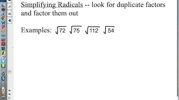 Basic Geometry Lesson 10.1 Radicals