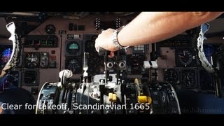 Pit View Sas Scandinavian Airlines Mcdonnell Douglas Md-82 Departing Copenhagen