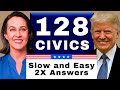 2025-2026 Random U.S. Citizenship Test 128 Civics Questions &amp; Answers (USCIS) Ciudadania Americana