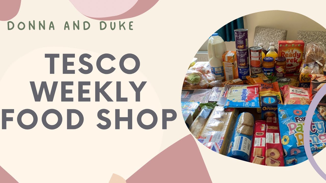 Tesco weekly food shop freezer restock grocery haul UK family