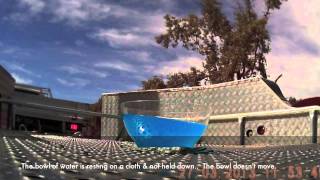 Lay Flat Trailer towing a bowl of water