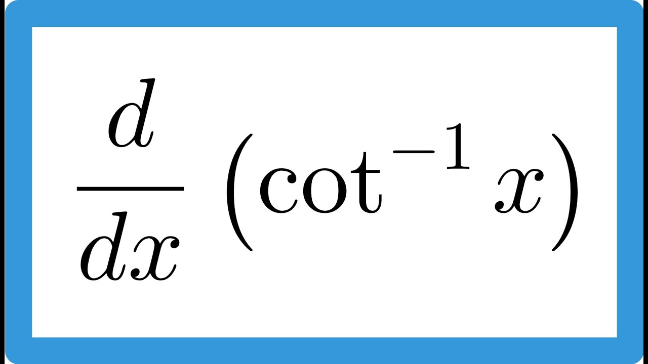 Arccotx Türevi Nasıl Alınır
