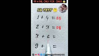 IQ TEST 🔥 ONLY FOR GINUS 😱 #unstoapablestudy0111 #iqtest #mathpuzzle #iqtestonline #mathstricks
