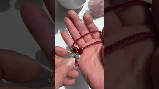 Rote Kordelkette ❤️ #selbermachen #diy #knote #handmade #halskette #schmuckkollektion