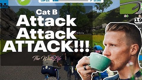 Zwift Race | How to hold attacks Cat B | Tips