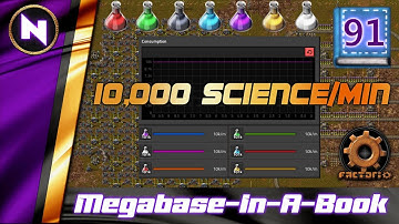 We Made It! 10,000 Science / Min | #91 | Factorio Megabase-In-A-Book Lets Play