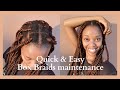 QUICK &amp; EASY BRAIDS MAINTENANCE ROUTINE | MAINTAINING BOX BRAIDS | SOUTH AFRICAN YOUTUBER
