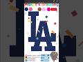 Drawing easy LA Dodgers logo #drawing #painting #anime #shorts #cartoon #mlb #baseball #dodgers #画画