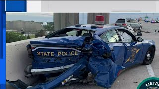 State trooper, pedestrian hit in I-75 crash