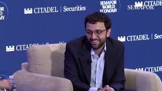 Kalshi CEO Tarek Mansour at Semafor World Economy