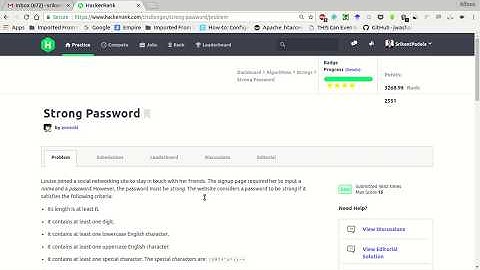 HackerRank | Strong Password Solution