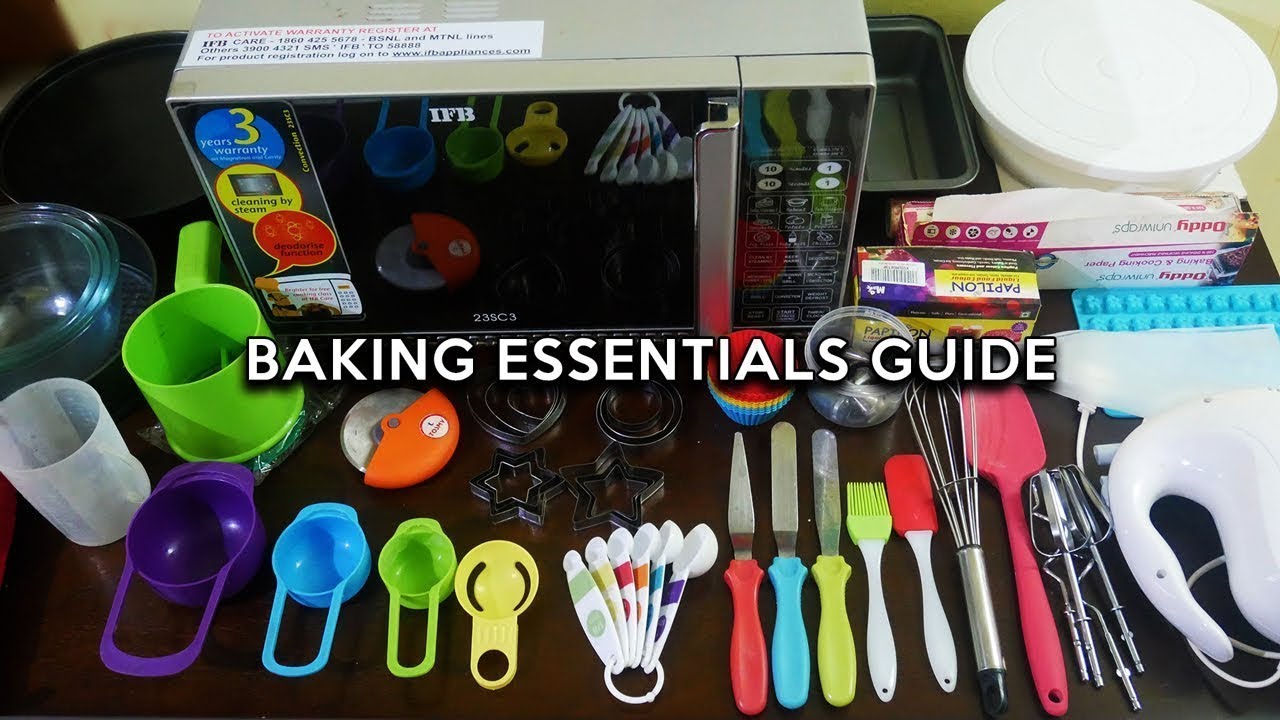 Essential Baking Equipment – Theory Lesson 1 – Caroline's Easy Baking  Lessons