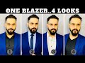 How To STYLE BLUE BLAZER With 4 Different Combinations? | One Blazer, 4 Looks!!