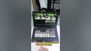 Multi view format live streaming recording 6 channel audio video mixer switcher for live production.