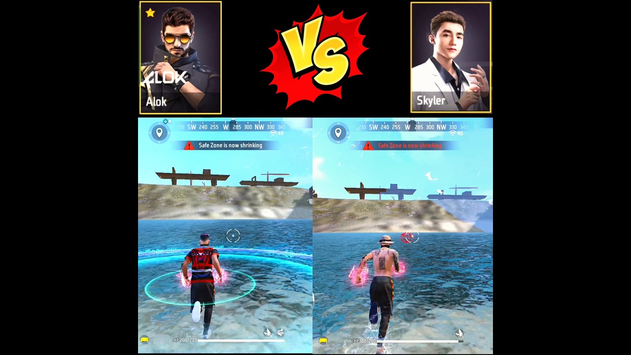 DJ ALOK VS SKYLER CHARACTER 😱🎯 || CHARACTER ABILITY TEST 🤯💥 || SPEED ABILITY TEST FF 