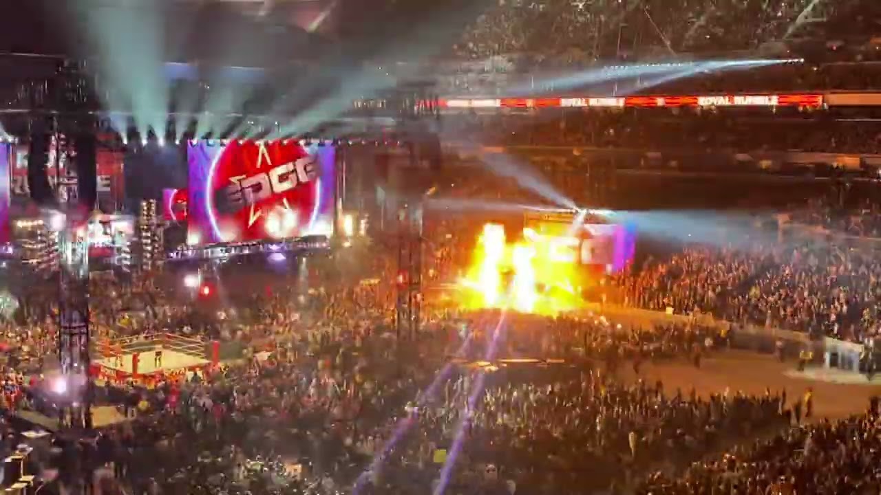 Edge Enters The Ring For His Match At Royal Rumble 2022 Vlog Crowd Reaction