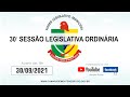 30ª Sessão Ordinária - Monte Negro/RO (30/09/2021)