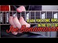 Joe Bonamassa's Pentatonic Sequences