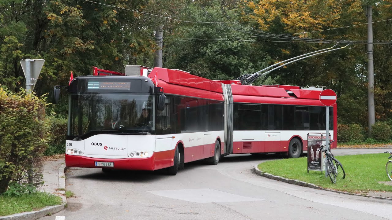 Mitfahrt in der Linie 7 (2017) | Obus Salzburg