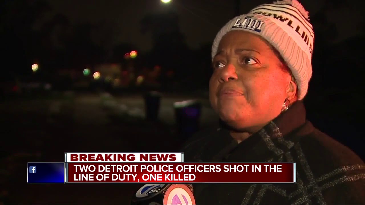 2 Detroit police officers shot in the line of duty, 1 killed - YouTube