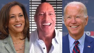 Dwayne Johnson Discusses 2020 Presidential Endorsement with Joe Biden & Kamala Harris