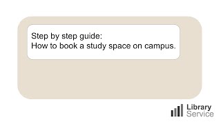 Study space bookings with sound