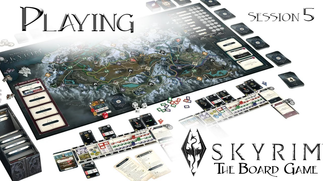 Playing Skyrim (The Board Game) with Inu! - S1e05