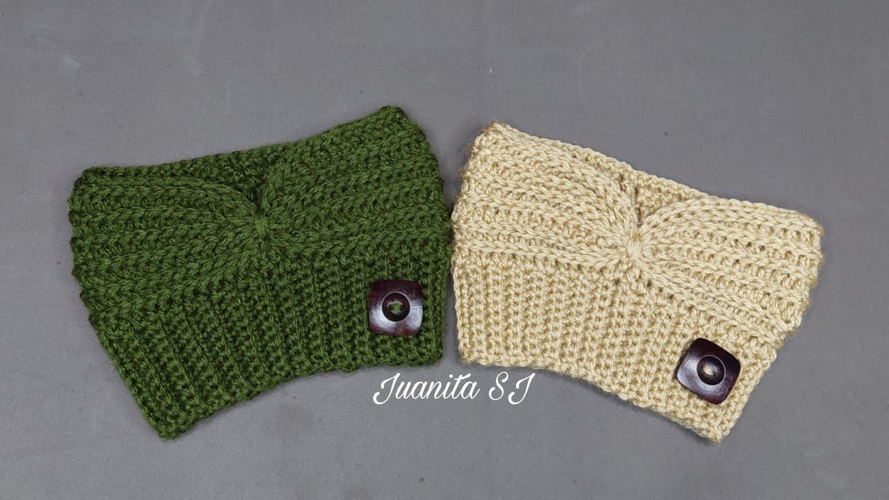 Turbante Cintillo o Diadema a crochet para principiantes / Cómo tejer