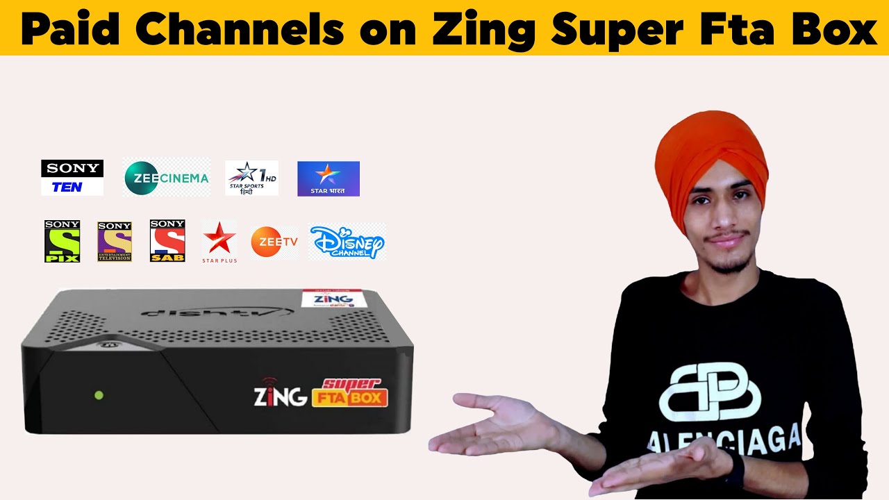 Paid channels on Zing super fta box | dish tv