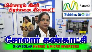 சோலார் Expo RenewX, Feston Demo 5 KW Solar Hybrid Inverter, Micro inverters, DCDB, ACDB Box & VRM