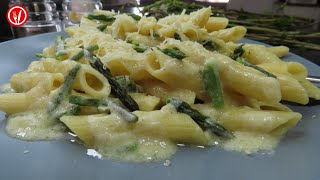 It's time for asparagus! Pasta and Asparagus in Creamy Sauce - Recipe