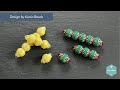Soy Beans Charm Tutorial | Beaded Component | Peyote | Rondelle Bicone Delica | DIY & Crafts