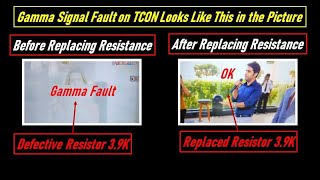 MAPPING FAULT IN 37 LED TV, TCON FAULT REPAIR LIVE PRACTICAL