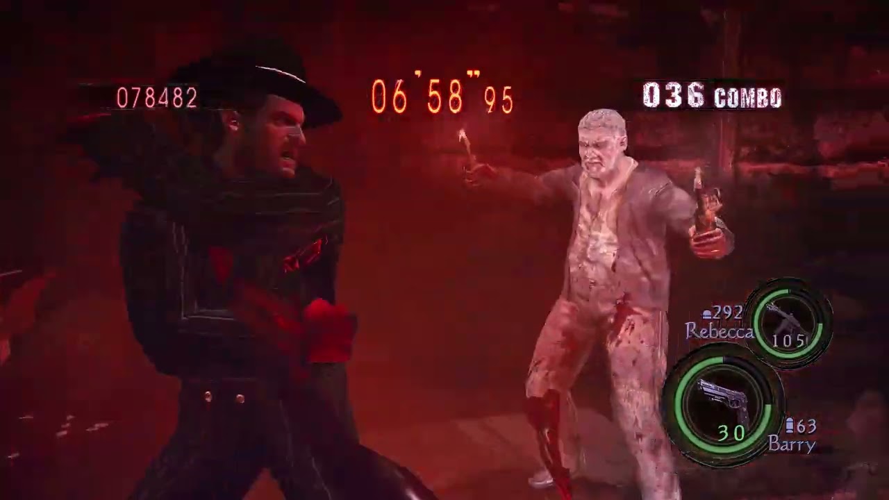 RESIDENT EVIL 5 4 Player Mercenaries Reunion Prison with Barry, Ashley, Venom Snake, & Rachel Ooze