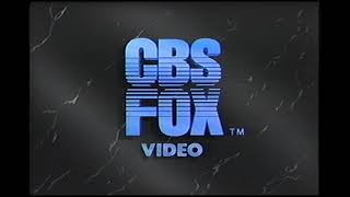 ORIGINAL CBS/FOX VHS Intro (1984)