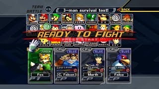 [TAS] Fox vs. 3 CPU'S LVL 9
