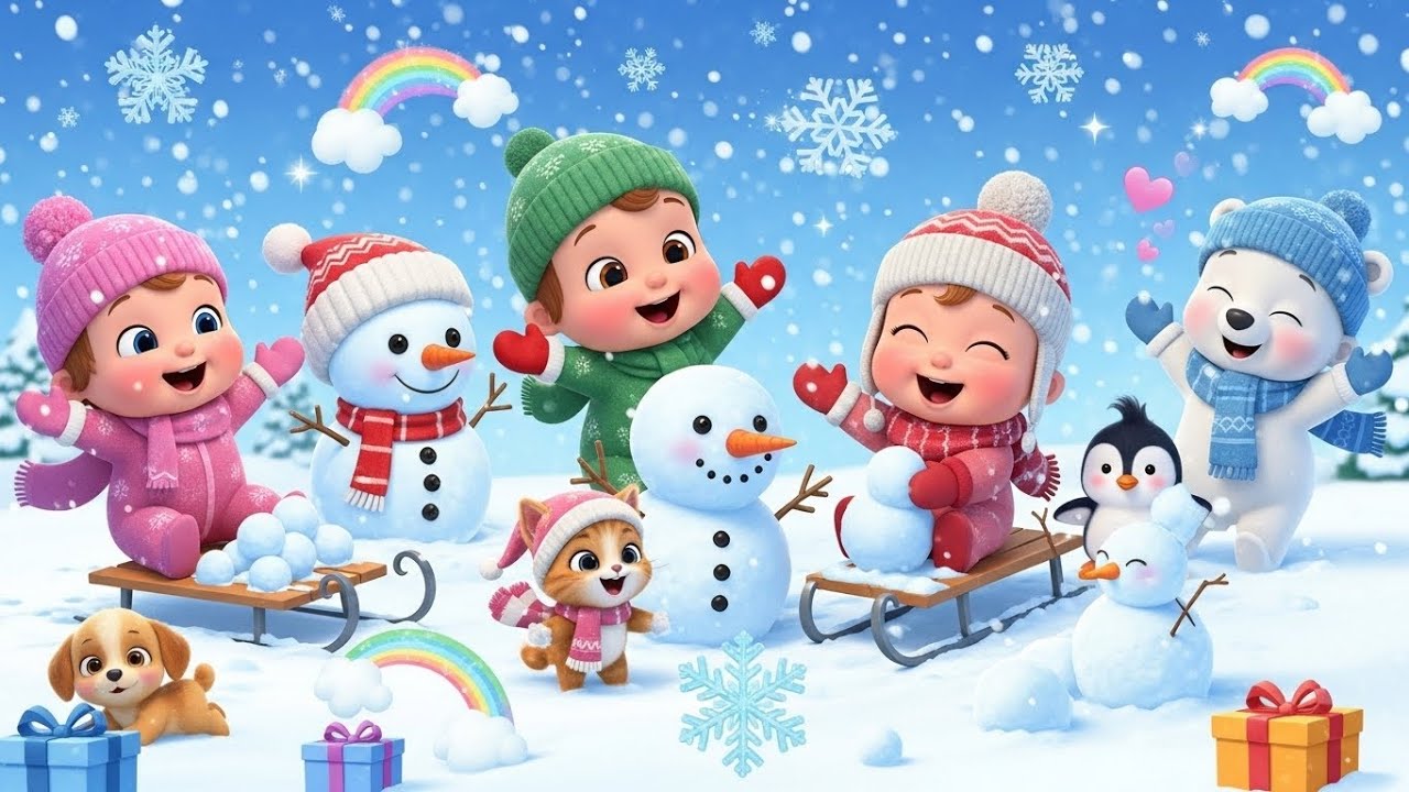 Уютный зимний снег ❄️☃️ | Веселая и познавательная рифмованная история для детей
