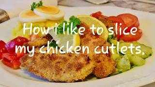 How to trim and slice your chicken cutlets. #cutlet #chicken #thincutlet