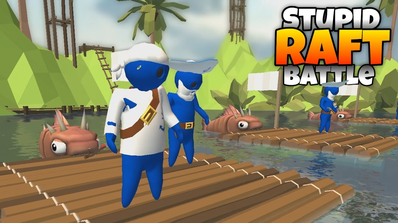 Totally Accurate Raft Battle Simulator! - Let's Play Stupid Raft Battles Gameplay