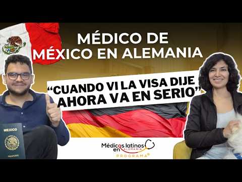 Médico mexicano que obtuvo su visa para Alemania