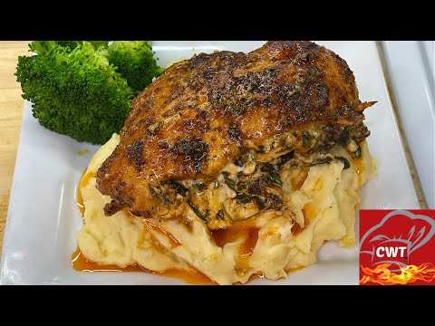 Cajun-Style Spinach Stuffed Chicken Breast Recipe - YouTube