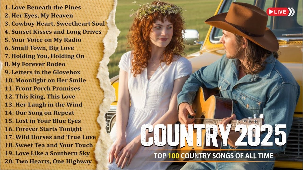 Relaxing Country Music Playlist - 24/7 🤠✨