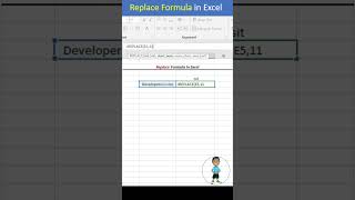 Excel Job Interview Questions Replace Formula in Excel #excel #exceltips #exceltutorial #shorts