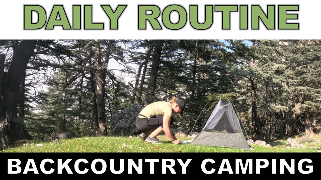 Мой распорядок дня в походном лагере: Ежедневные дела на тропе