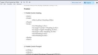 Tugas 3 Pemrograman Web (Pertemuan ke-5)